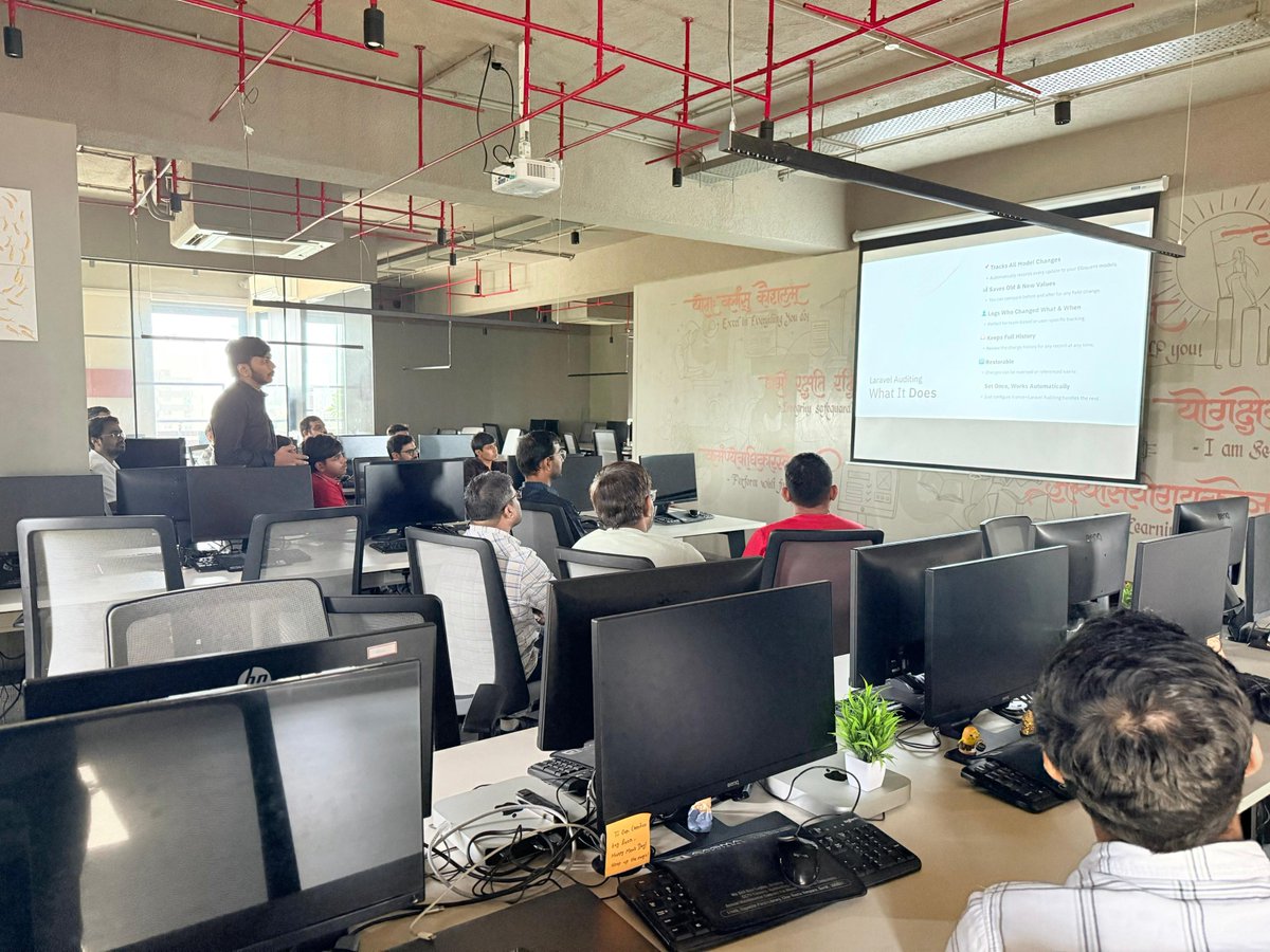 LaravelSurat's tweet image. 🎉The #LaravelLiveSurat June-25 Chapter was outstanding!🚀
A big thanks to @vasoya_krupal for the insightful "Laravel Auditing" session at @zlucksolutions.
🤝Great discussions, learning, and networking!
@LaraconIN @laravelphp
#LaravelSurat #LaraconIN #LaravelAuditing