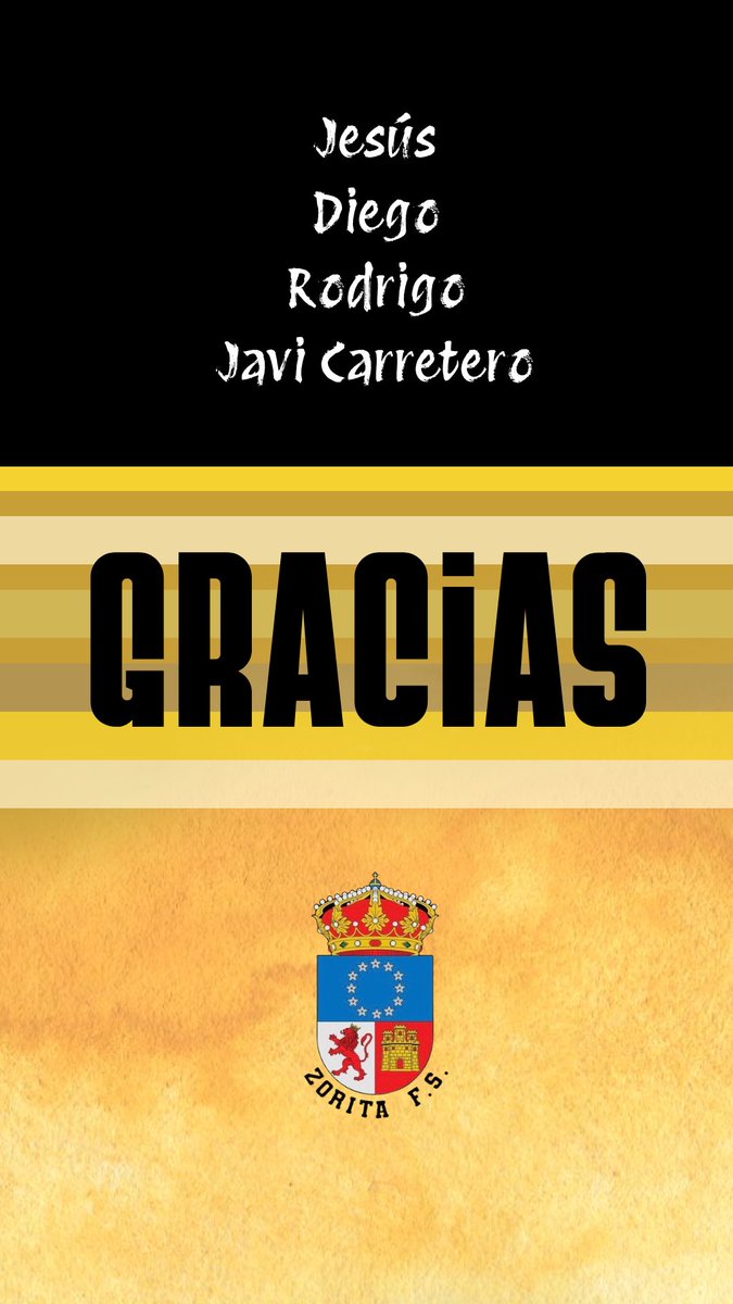 BAJAS | ❌

Jesús, Diego, Rodrigo y Javi Carretero no continuarán como jugadores de nuestro club, causando baja en la plantilla.

Agradecemos vuestra implicación y trabajo, deseando lo mejor en vuestros próximos proyectos. 👏🏻

#AmarilloEsMiColor 💛 #ZFS