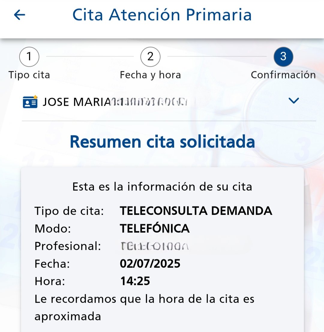 Pues para el 2 julio me da cita en teleconsulta <a href="/sescamclm/">SESCAM</a> . Presencial no existe hace meses.
<a href="/garciapage/">Emiliano García-Page</a> Verdad que son mentira todos los tiempos medios que anuncias en la sanidad de Clm?
<a href="/jfdezsanz/">Jesús Fernández Sanz</a> <a href="/SanidadCLM/">Sanidad CLM</a>