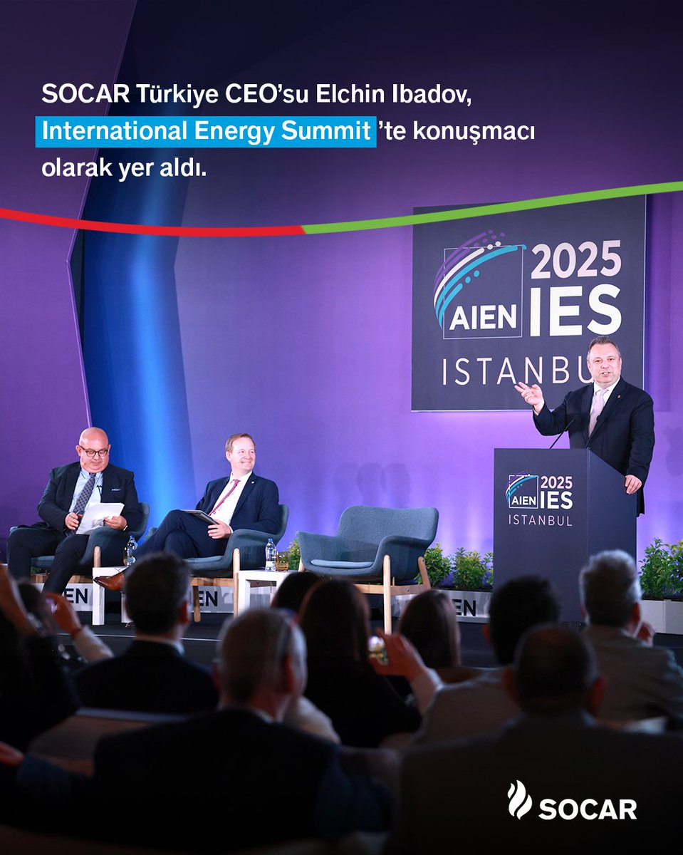SOCAR Türkiye CEO’su Elchin Ibadov, International Energy Summit’te, The Infrastructure Evolution: Türkiye’s Role in Connecting Gas Suppliers to Customers panelinde konuşmacı olarak yer aldı.