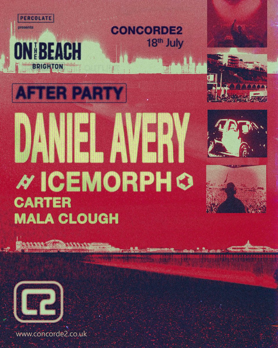 On The Beach afters you say? ⛱

Join us as we continue the festivities each night, right on the seafront, a pebbles throw away to carry the party on.

Grab your tickets from concorde2.co.uk