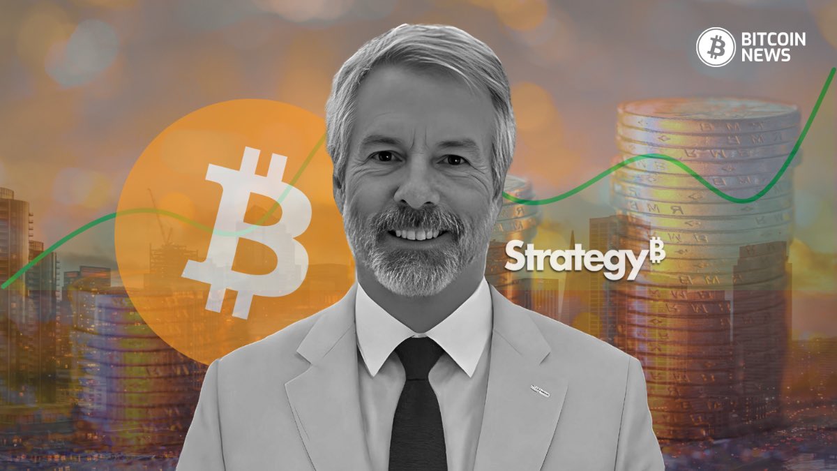 BitcoinNewsCom's tweet photo. JUST IN: Strategy acquires 10,100 BTC for $1.05 billion at $104K per bitcoin. 

They now HODL 592,100 BTC acquired for $41.84 billion at $70K per bitcoin. https://t.co/t77Kfl7lpc