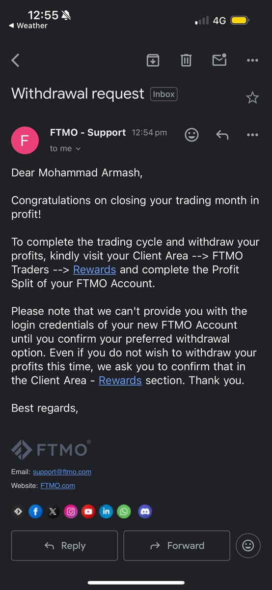 LETS GOOOO, <a href="/FTMO_com/">FTMO.com</a> approved the $43,000 payout

💀💀💀💀Alhamdulillah!!