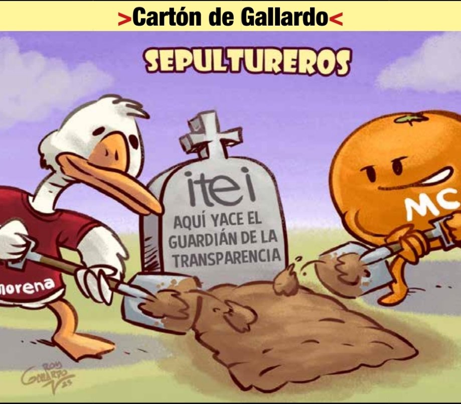 bourjack's tweet photo. Los sepultureros del #Itei MC y Morena, el cartón de Gallardo en Conciencia https://t.co/dOe2wN6gLU