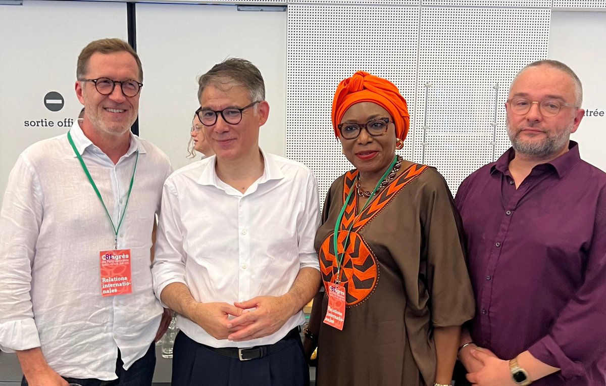 Soc_Intl's tweet image. L’Internationale Socialiste a eu l’honneur de participer au Congrès du Parti socialiste français à Nancy, représentée par la Coordinatrice générale Chantal Kambiwa, qui a transmis un message de solidarité au nom de tous les partis membres.
Chantal Kambiwa a rappelé les liens…