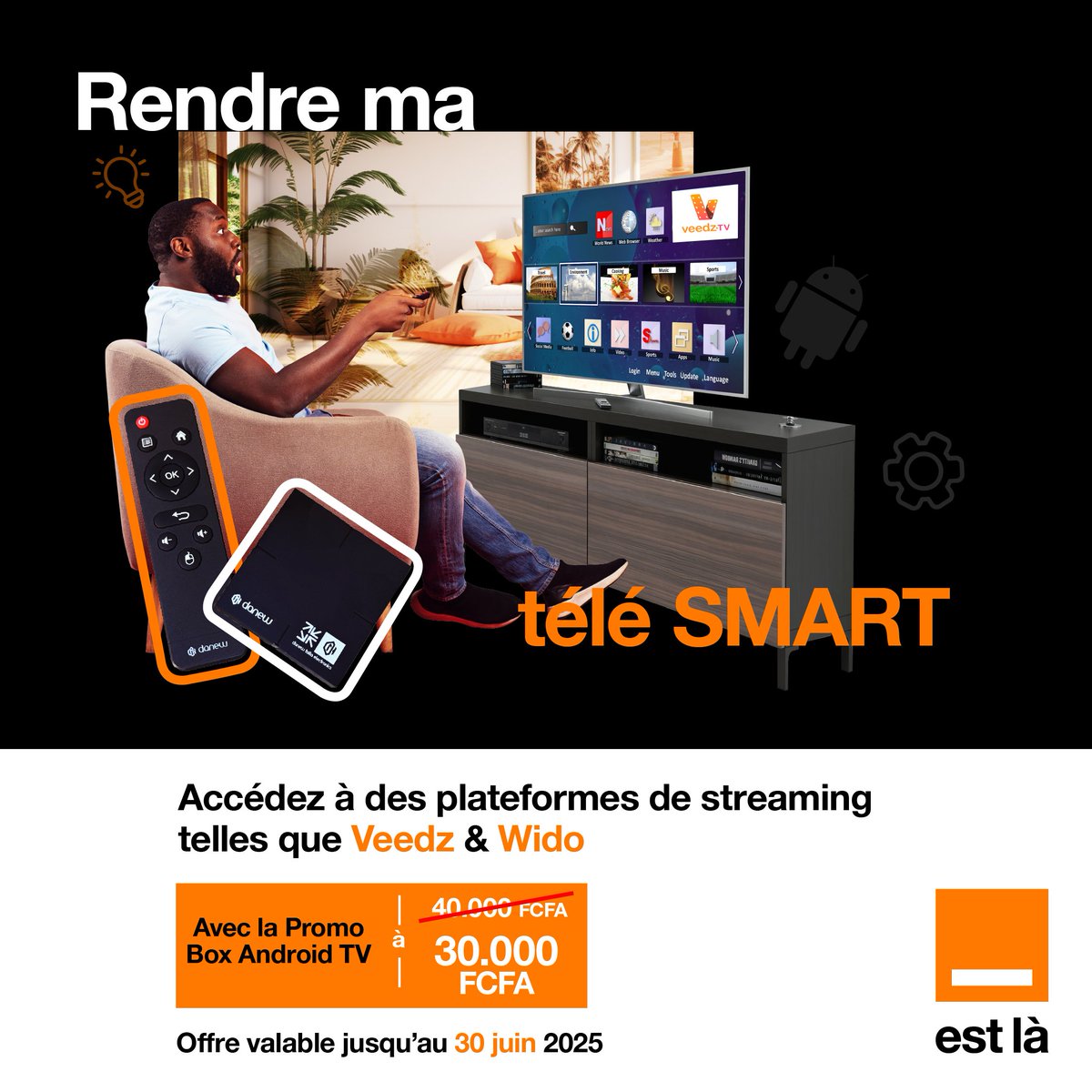 Orange_Mali's tweet photo. La Box Android U8 Mini, la Box qui rend votre téléviseur SMART 😎👌
Promo prolongée : la Box reste à 30 000F jusqu’au 30 juin 😉
N’attendez plus, rendez-vous vite sur ce lien https://t.co/TRcTs5JJOV
#BoxAndroid #OrangeMali #OrangeEstLà #Maxit https://t.co/UQteFk4gVz