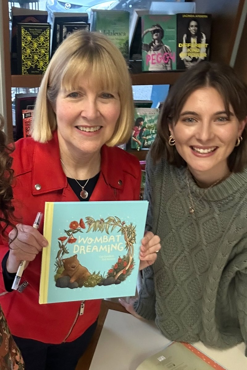 Yesterday illustrator Zoe Bennett and I launched our picture book WOMBAT DREAMING, published by ⁦<a href="/AffirmPress/">Affirm Press</a>⁩ ⁦<a href="/SimonSchusterAU/">SimonSchusterANZ</a>⁩. Thanks ⁦Escape Hatch Books &amp; ⁦<a href="/AmyAdeney/">Amy Adeney</a>⁩ &amp; every one who came to celebrate. #WombatDreaming #kids #books #wombats #dreams #fun