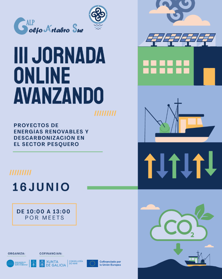 redgrupospesca's tweet photo. #Eventos
🗨️Manuel Pablos, subdirector Gral. de Sostenibilidad Económica y Asuntos Sociales y Vicepresid. de la #REGP ha participado hoy en el acto inaugural de la III Jornada Avanzando (organizada por el @galpartabrosur) sobre proyectos de energías renovables y descarbonización. https://t.co/XZP3qQCVM3