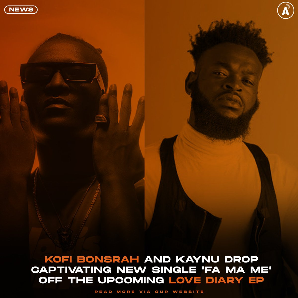 Amplify Ghana (@amplifygh) on Twitter photo 🇬🇭🚨📰 Kofi Bonsrah (<a href="/KofiBonsrah/">kofi bonsrah</a>) has joined forces with KayNu (<a href="/kaynuofficial/">KAYNU HALM</a>) to release a fresh, electrifying single titled “Fa Ma Me”, meaning “Give it to me” in Twi.
Read More — amplifyghana.com/news/kofi-bons…🧡 🇬🇭🚨📰 Kofi Bonsrah (<a href="/KofiBonsrah/">kofi bonsrah</a>) has joined forces with KayNu (<a href="/kaynuofficial/">KAYNU HALM</a>) to release a fresh, electrifying single titled “Fa Ma Me”, meaning “Give it to me” in Twi.
Read More — amplifyghana.com/news/kofi-bons…🧡