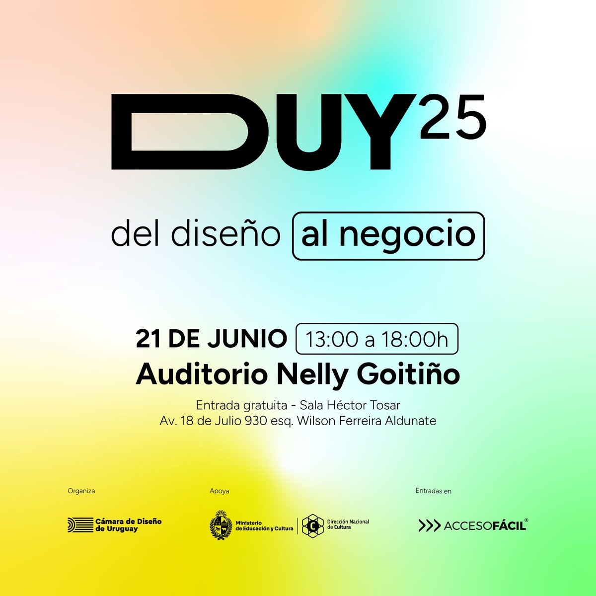 CDU (@cdu_uruguay) on Twitter photo Agradecemos al portal <a href="/UyEmprendedor/">UruguayEmprendedor</a> por el apoyo en la difusión del Evento Anual de Diseño DUY 2025
uruguayemprendedor.uy/evento/duy-202… Agradecemos al portal <a href="/UyEmprendedor/">UruguayEmprendedor</a> por el apoyo en la difusión del Evento Anual de Diseño DUY 2025
uruguayemprendedor.uy/evento/duy-202…