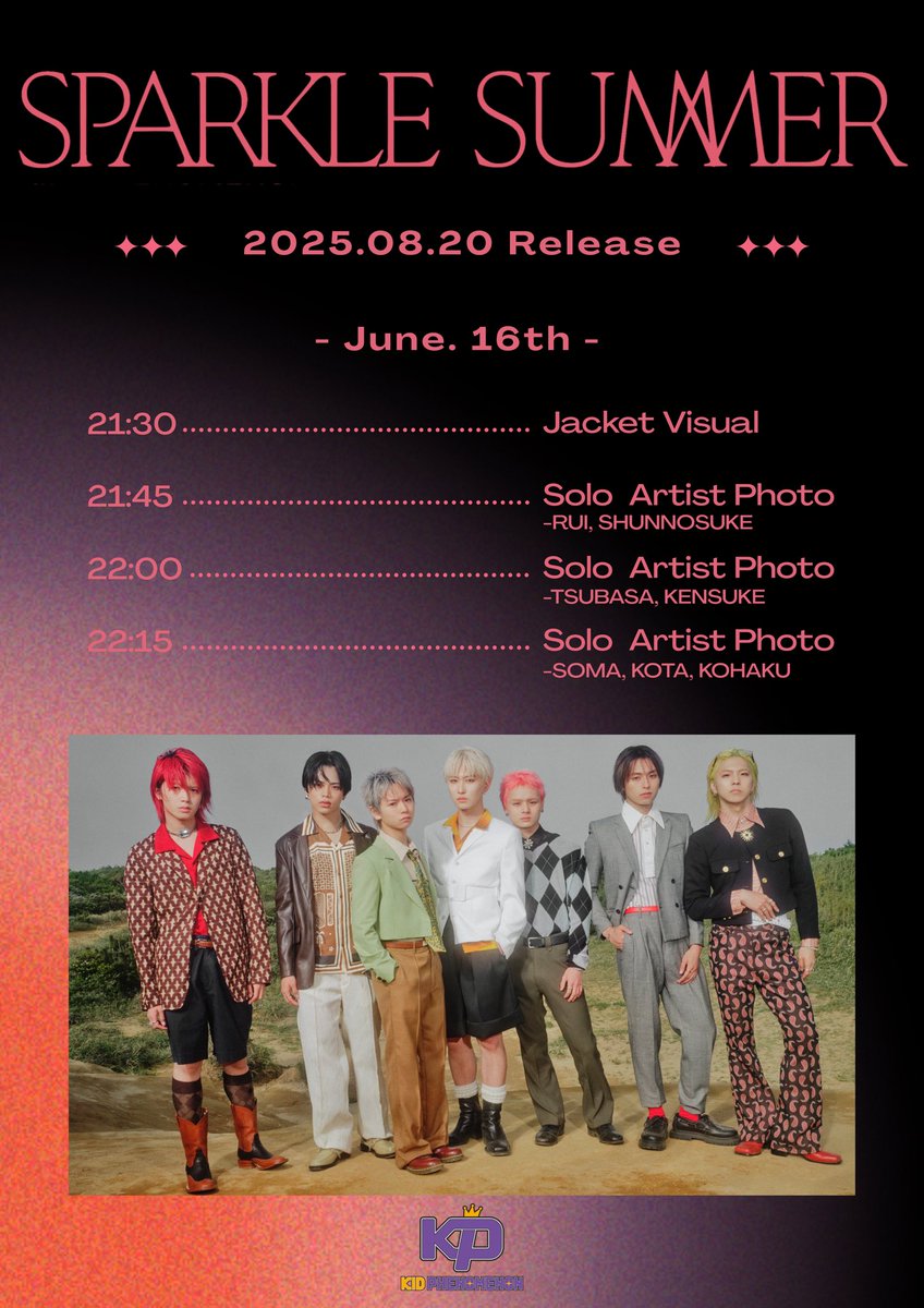 KIDPHENOMENON Sparkle Summer 集合 パネル Sparkle Summer』発売記念