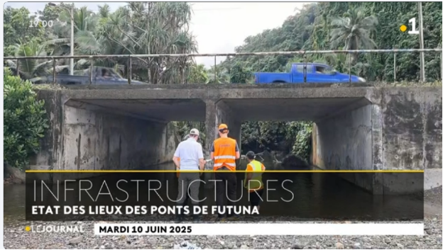 CeremaCom's tweet image. 🎥Mission inspection des #ponts à #WallisetFutuna par le #Cerema pour le compte du Service des #travauxpublics de Wallis et Futuna et formation des agents
à découvrir à partir de 6min50 :
la1ere.franceinfo.fr/wallisfutuna/p…
#CeremaInfras #CeremaOutreMer #infrastructuresdetransport #OutreMer