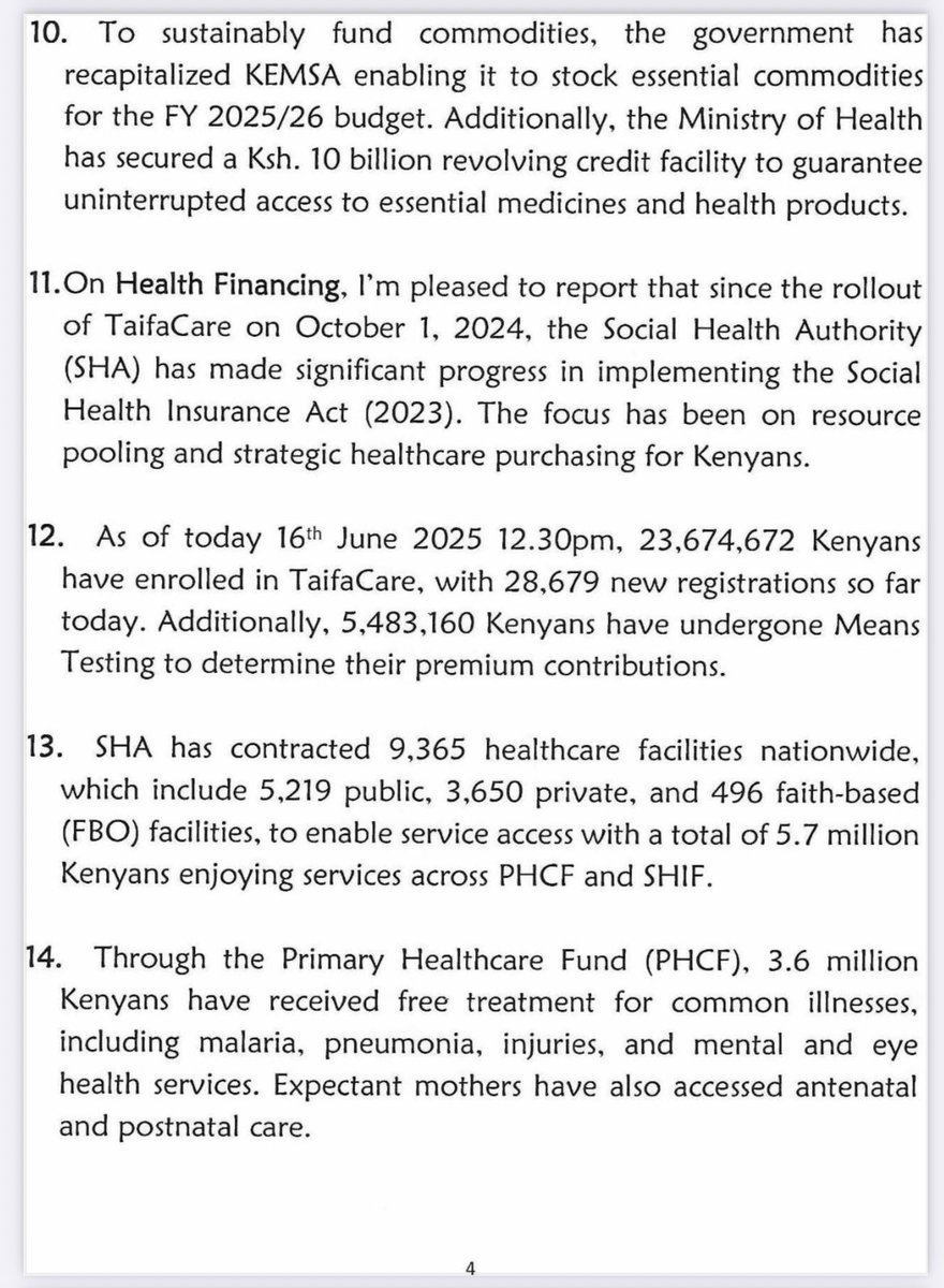 Update on Taifa Care Rollout