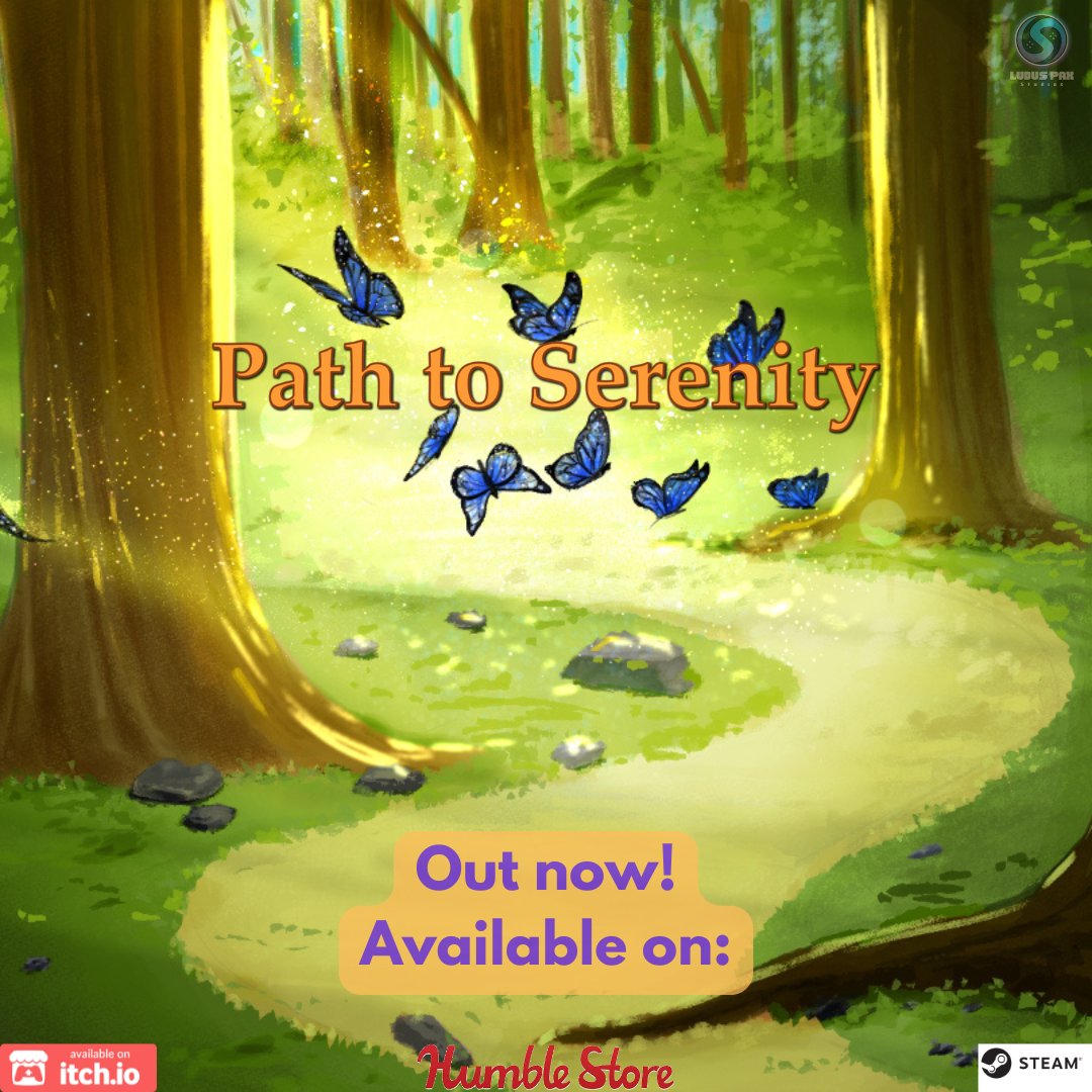 LudusPaxStudio's tweet image. Path to Serenity, my second game, a cosy walking simulator is now launched on Steam and Itch io and coming later today on Humble Store as well! 
Watch gameplay if its to your liking consider supporting with a purchase and a review! 
(links in the thread post above)
🥰Thank you!