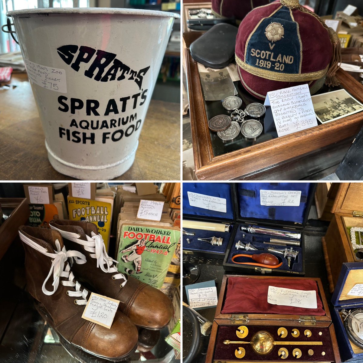 astraantiques's tweet photo. Unit 131 has a fantastic collection of items from wind up toys to medical instruments. Open now until 5pm #medicalinstruments #vintagesport #vintagefootball #football #vintageadvertising #astraantiquescentre #hemswell #lincolnshire https://t.co/3xs7GuZSfa