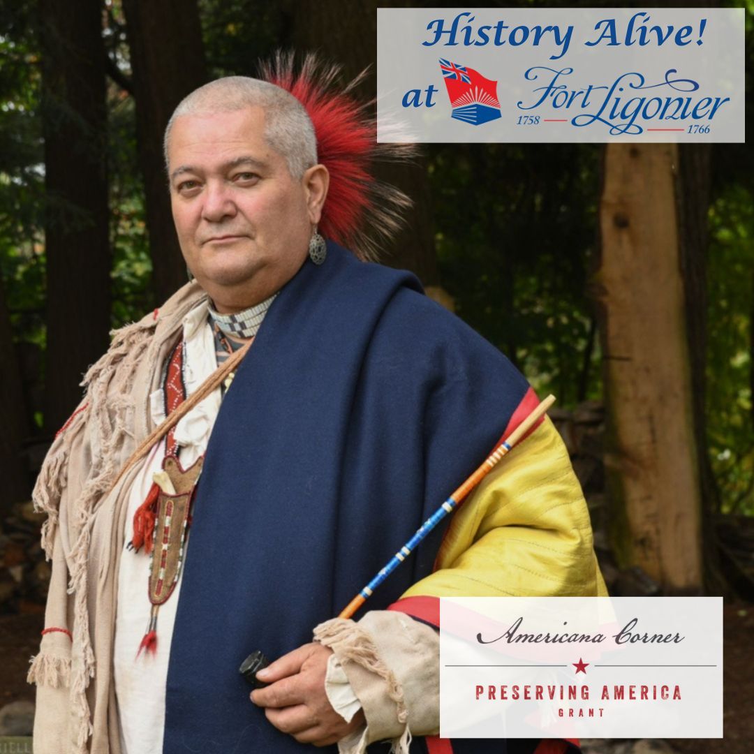 Leon Briggs of the Seneca Tonawanda will be demo'ing 18th century fishing on 6/21 &amp; 6/22, making fishing hooks, lines, nets and other fishing gear. Learn more: fortligonier.org/event/history-… 

#HistoryAlive! is made possible by a #PreservingAmerica grant from @AmericanaCorner
