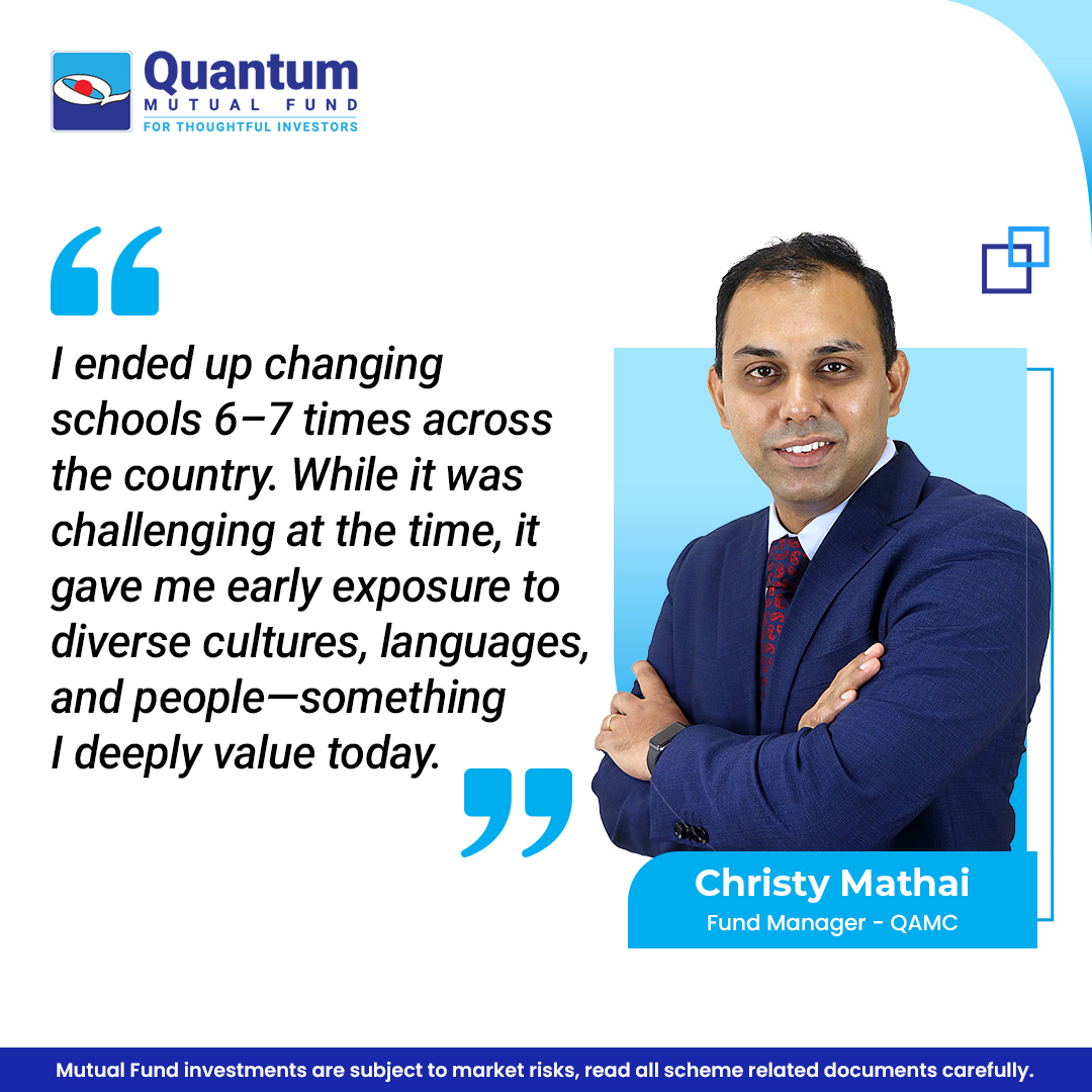 Ever wondered what drives the investment decisions at the Quantum AMC?  We’re excited to share insights from Christy Mathai, our Fund Manager- Equity, featured in The Economic Times, “Know Your Fund Manager” series! This article offers an insightful exploration of Christy’s