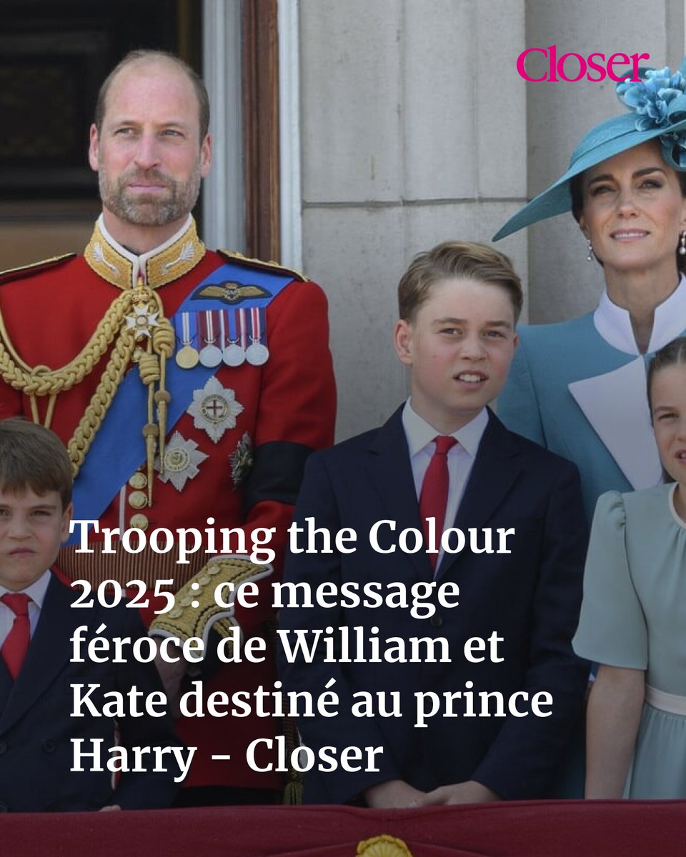 Trooping the Colour 2025 : ce message féroce de William et Kate destiné au prince Harry - Closer
➡️ l.closermag.fr/PZB