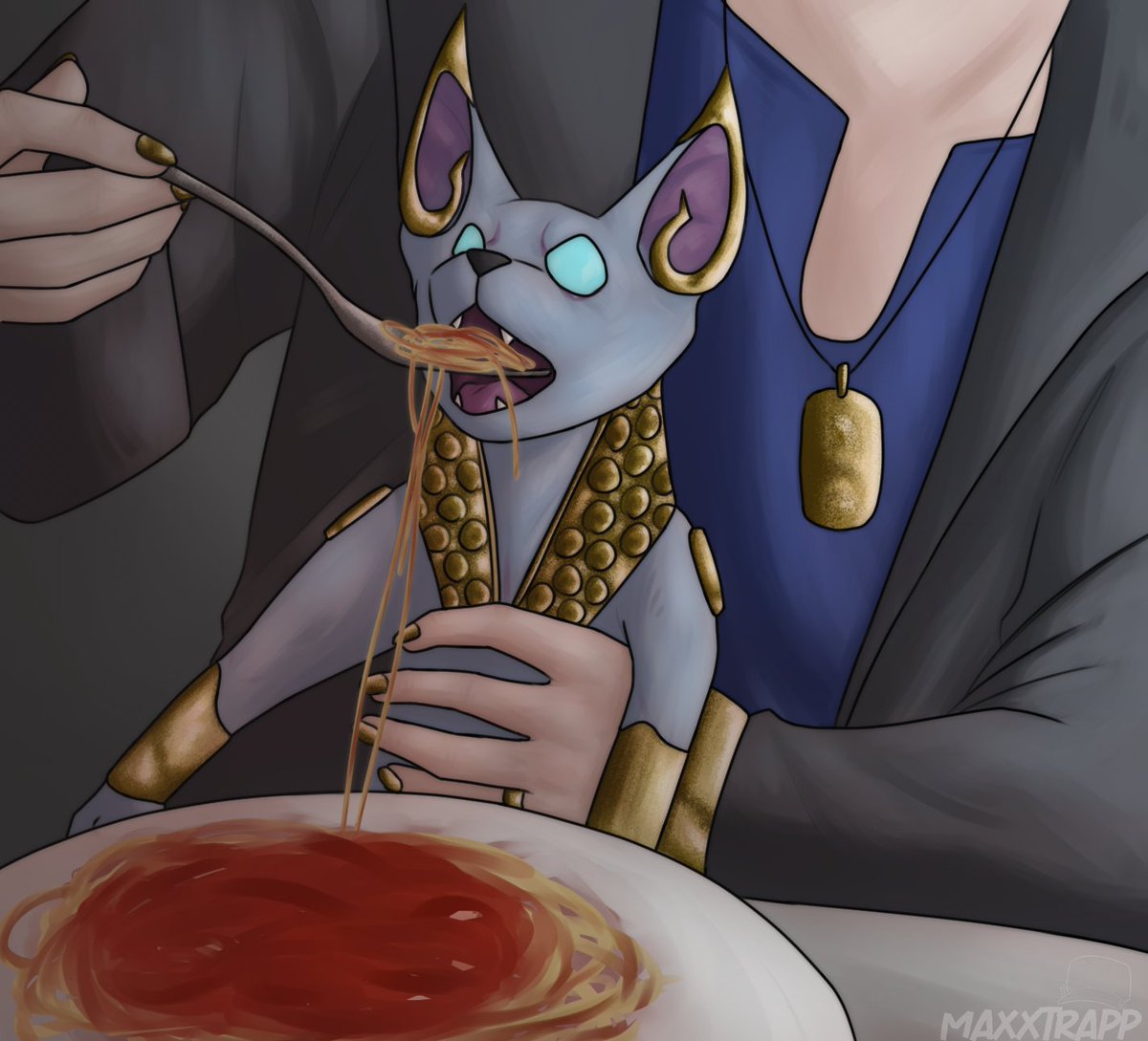 MaxxTrapp's tweet photo. Kalymos can have a little noodles

[ #warframe #warframefanart #tennocreate ] https://t.co/xSnRIJcZzj