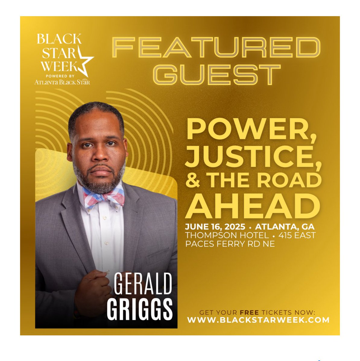 AttorneyGriggs's tweet photo. All road lead to #Atlanta for #BlackStarWeek with @ATLBlackStar #justicefighter https://t.co/THfTu5M3Yz