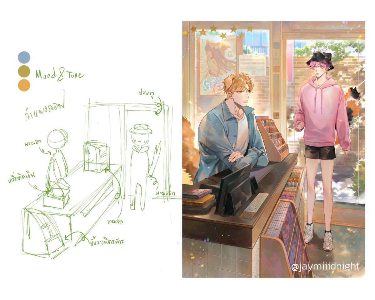 บรีฟที่สร้าง ➡️ ร่างที่เสร็จ