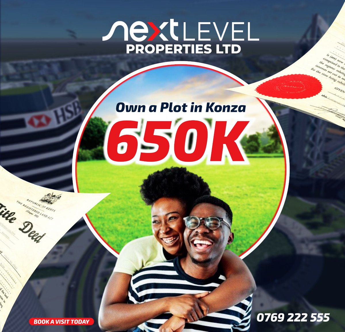 NLPKenya2025's tweet image. 🔥 HOT DEAL ALERT! 🔥

Own a DREAM 50x100 Plot in KONZA’s Zuri Breeze!
✅ Only KSh 750K (or 650K CASH!) 
⏳ Limited Plots LEFT!
📞 Call NOW: 0769 222555
🚀 Invest Smart—Live Smarter!

🌐 nextlevelproperties.co.ke

#KonzaGoldrush #PlotDeals