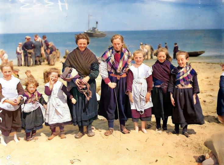 Girls from the Aran Islands, Ireland, 1939.
