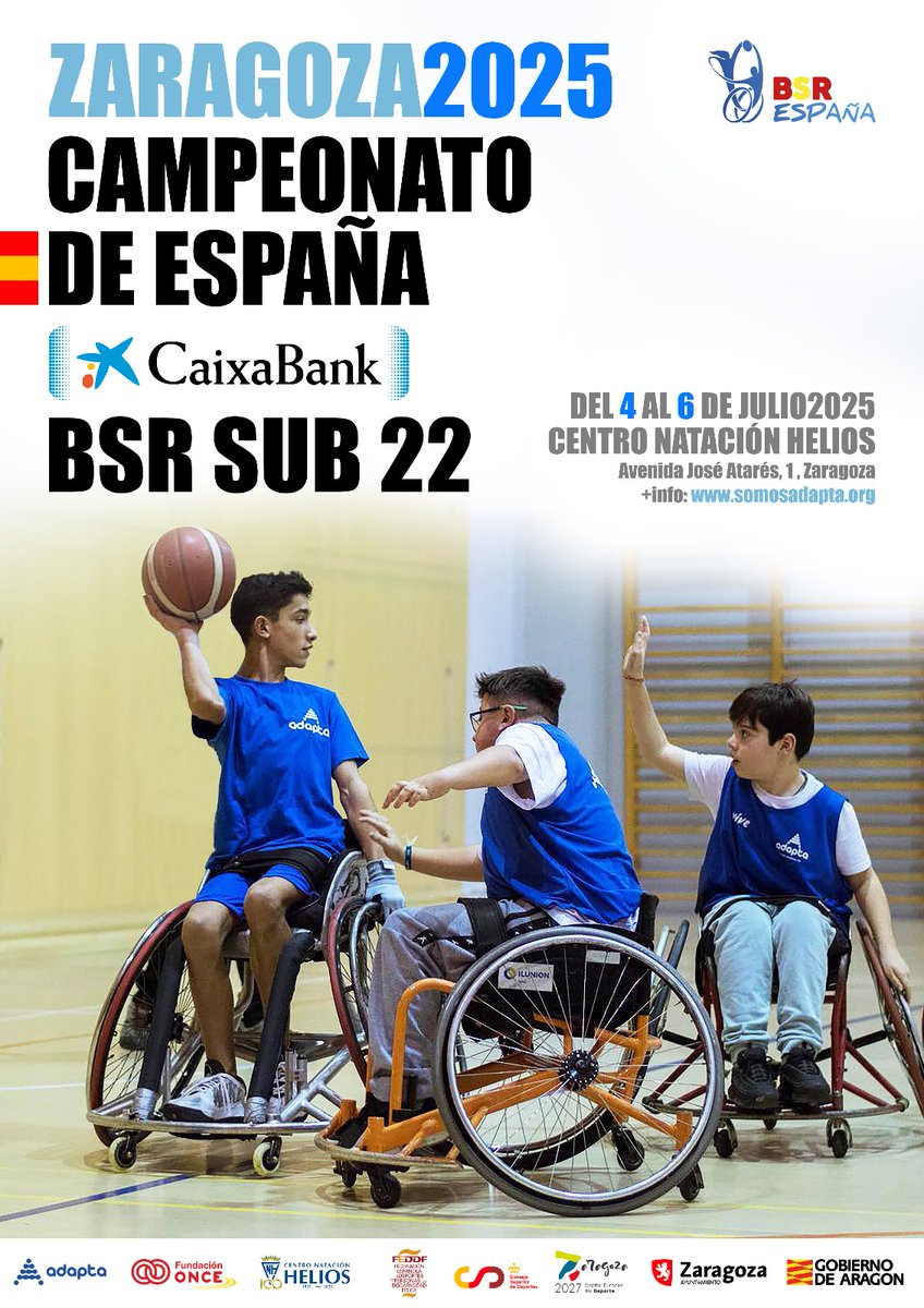 🏀 El Centro Natación Helios, en nuestro Centenario, acogemos con orgullo el Campeonato de España CaixaBank de Baloncesto en Silla de Ruedas, del 4 al 6 de julio de 2025 🏀

cnhelios.com/centenario/cam…

<a href="/caixabank/">CaixaBank</a> 
<a href="/somosadapta/">Somos Adapta</a> 
#100AñosHelios 🔹
