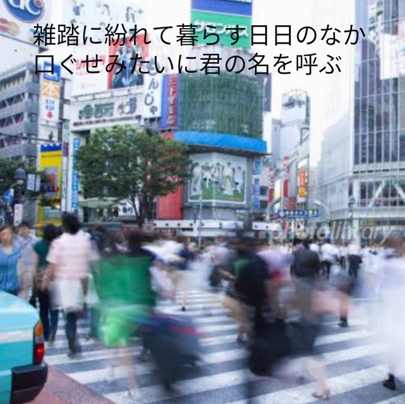 〈君の名を①〉
雑踏に紛れて暮らす日日のなか口ぐせみたいに君の名を呼ぶ
#tanka #短歌 #君の名を