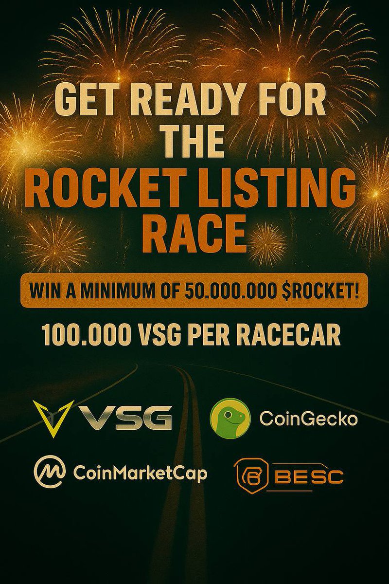 🚨 Get ready for the Rocket Listing Race! 🚨 50,000,000 ROCKETS

Deposits are open!

Date: Thursday, June 20th, 2025
Time: 7PM UTC

This will be one of the most important races in Rocket history.

The Bandit car has been removed, meaning a guaranteed winner this time!
One Bonus