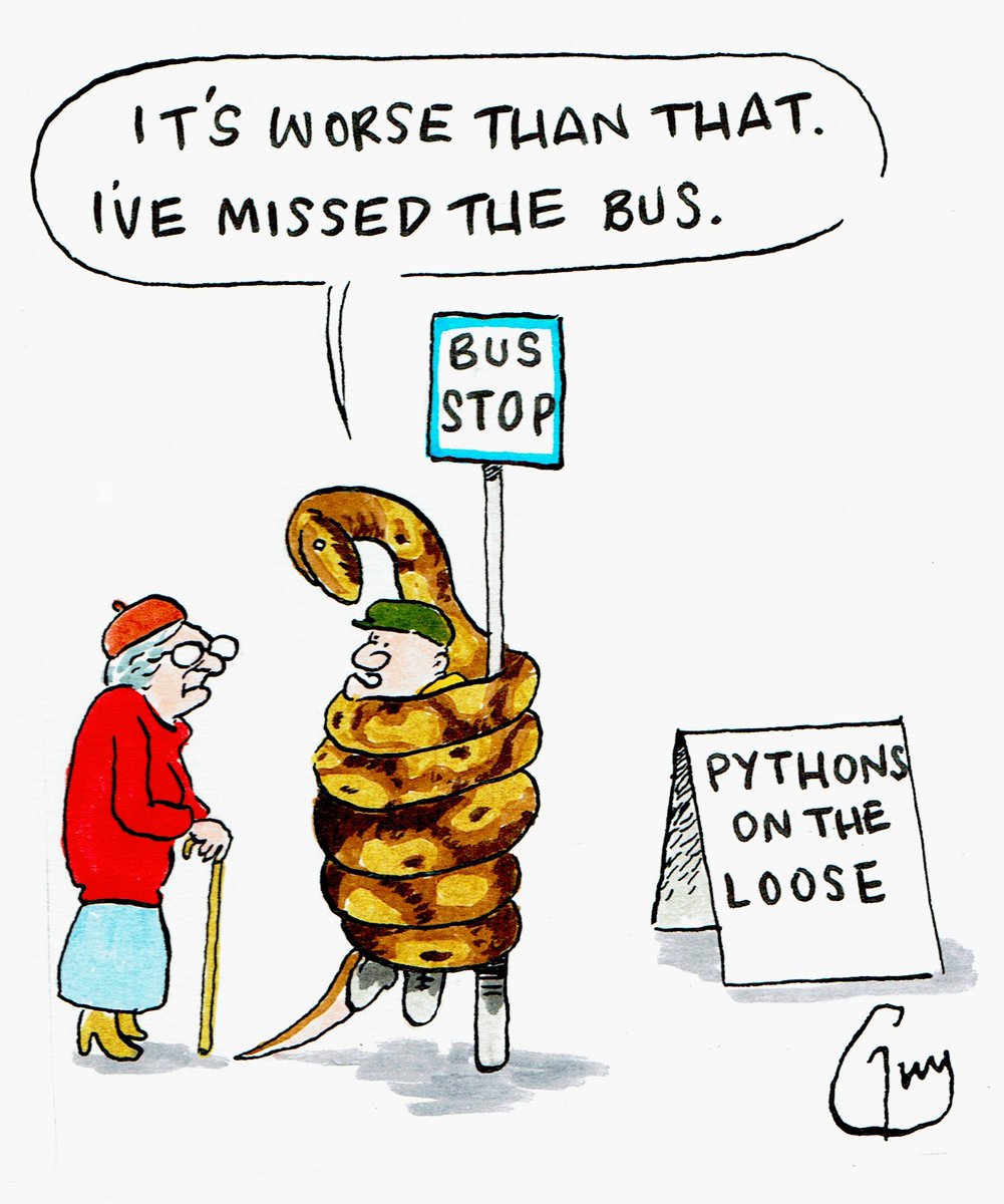 Guy Venables (@godfreychurch) on Twitter photo My cartoon for Tuesday's <a href="/MetroUK/">Metro</a> <a href="/MetroPicDesk/">Metro Picture Desk</a> #Python #Lincolnshire <a href="/BBCRadioLincs/">BBC Lincolnshire</a> about several pythons on the loose in Lincolnshire. My cartoon for Tuesday's <a href="/MetroUK/">Metro</a> <a href="/MetroPicDesk/">Metro Picture Desk</a> #Python #Lincolnshire <a href="/BBCRadioLincs/">BBC Lincolnshire</a> about several pythons on the loose in Lincolnshire.