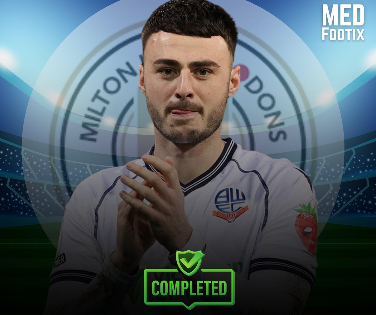 medfootix's tweet photo. 🚨 Deal Agreed! 🔄⚽️
MK Dons have reached a full agreement with Bolton Wanderers for striker Aaron Collins 🤝
The 19-goal forward was also on the radar of Huddersfield Town and Cardiff City 👀🔥
Via: @FootballLeagueW
#MKDons #BWFC #EFL #Transfers #AaronCollins https://t.co/3bIrlN86B6