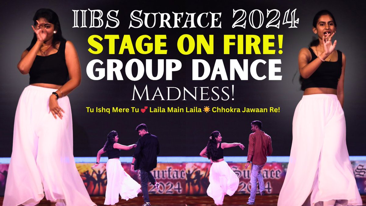 iibsonline's tweet image. IIBS Surface 2024 | Group Dance | Tu Ishq Mere Tu | Laila Main Laila | Chhokra Jawan Re youtu.be/7PXZtYrpPME

#IIBSSurface2024 #GroupDance #BollywoodMashup #IIBSBangalore #CampusFest #TuIshqMereTu #LailaMainLaila #ChhokraJawanRe #CollegeDance #StudentLife #dancereels