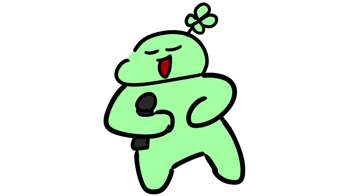 #のば描き
のばまんさんの投稿より、マイクを片手に歌うよつろん