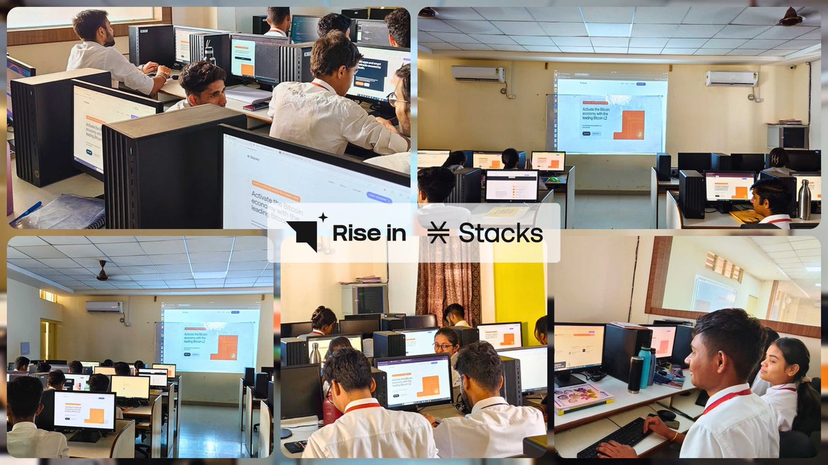 โจ Rise In (@riseinweb3) on Twitter photo 75+ Devs leveled up on <a href="/Stacks/">stacks.btc</a> 
We just wrapped up an incredible Stacks Bootcamp at <a href="/williamcareyu/">William Carey University</a>, Meghalaya and what a journey itโs been! ๐
Over 75 passionate developers took their first big step into web3  learning everything from smart contracts to building real dApps on 75+ Devs leveled up on <a href="/Stacks/">stacks.btc</a> 
We just wrapped up an incredible Stacks Bootcamp at <a href="/williamcareyu/">William Carey University</a>, Meghalaya and what a journey itโs been! ๐
Over 75 passionate developers took their first big step into web3  learning everything from smart contracts to building real dApps on