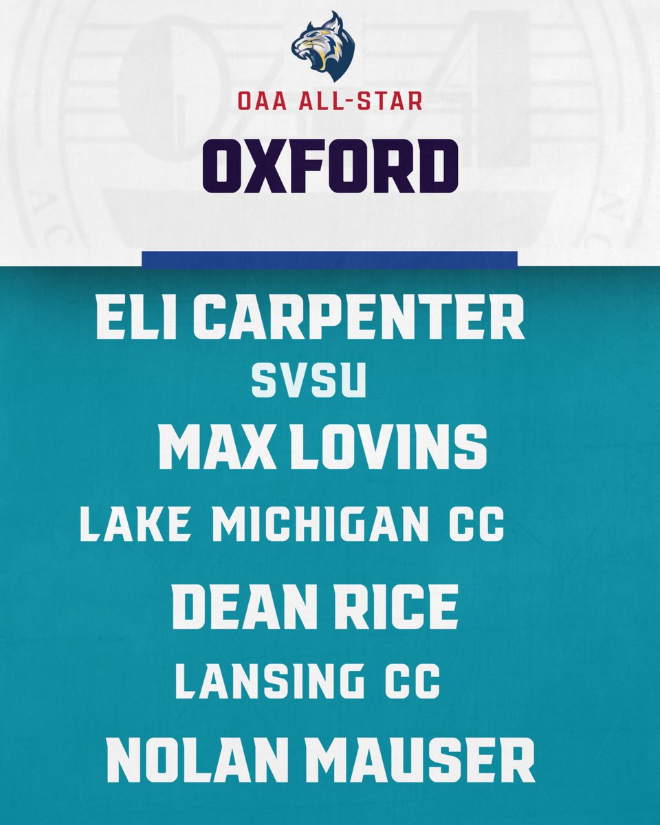 MACvsOAAallstar (@mac_oaa_asg) on Twitter photo Representing <a href="/OxfordBaseball1/">Oxford Baseball</a> are 4 very talented young men. These 4 will head to Jimmy John’s Field Tuesday, go OAA Representing <a href="/OxfordBaseball1/">Oxford Baseball</a> are 4 very talented young men. These 4 will head to Jimmy John’s Field Tuesday, go OAA