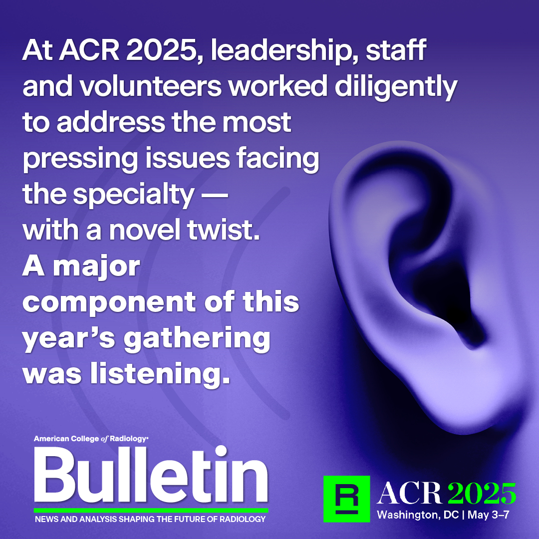 #ACR2025 was a resounding success! The College took meaningful time to listen to its members, fostering ideas and expanding knowledge to advance our specialty. As the ACR continues to refine how we deliver the best care to patients, explore the full story in the