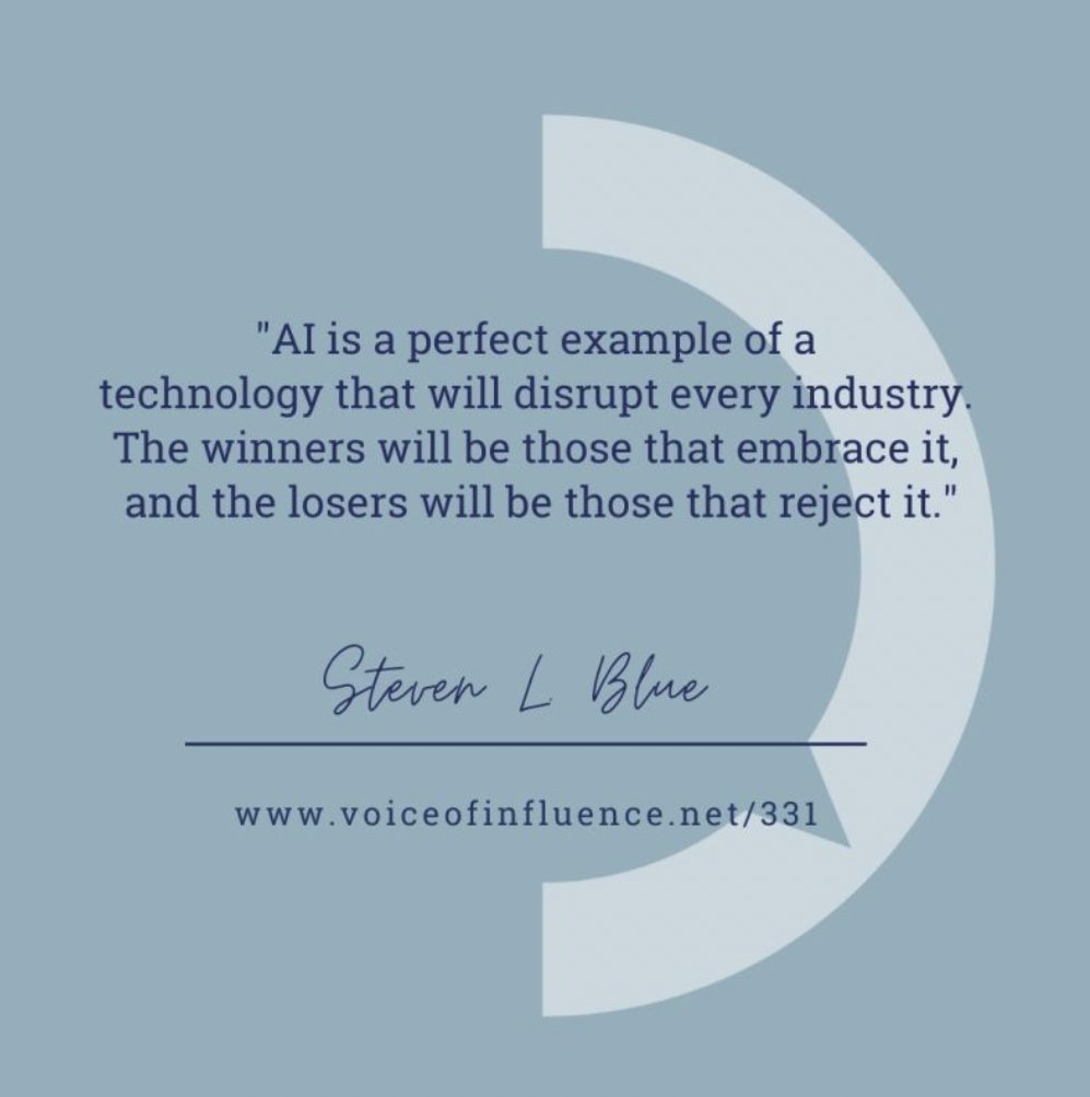 StevenLBlue's tweet image. Business is all about embracing and preparing for change. We must embrace newer developments instead of making a quick judgment to reject new AI. #businessAI