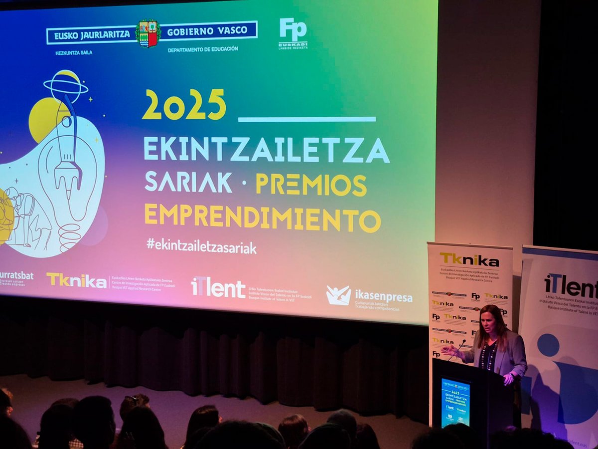 CIFP Elorrieta - Erreka Mari LHII (@cifp_eem_lhii) on Twitter photo <a href="/tknika/">Tknika</a>-ren #Ikasenpresa eta <a href="/URRATSBAT/">URRATSBAT</a> sari-banaketan izan ginen, <a href="/aquariumss/">Aquarium Donostia-SS</a>-n. Ekintzailetza-egun handia!
Asistimos a la entrega de premios de #Ikasenpresa y <a href="/URRATSBAT/">URRATSBAT</a> de <a href="/tknika/">Tknika</a>, en el <a href="/aquariumss/">Aquarium Donostia-SS</a>. ¡Gran jornada de emprendimiento!
<a href="/Ekingune/">Ekingune_Tknika</a> @ikaslanbizkaia <a href="/FPeuskadi/">FPeuskadi</a> <a href="/tknika/">Tknika</a>-ren #Ikasenpresa eta <a href="/URRATSBAT/">URRATSBAT</a> sari-banaketan izan ginen, <a href="/aquariumss/">Aquarium Donostia-SS</a>-n. Ekintzailetza-egun handia!
Asistimos a la entrega de premios de #Ikasenpresa y <a href="/URRATSBAT/">URRATSBAT</a> de <a href="/tknika/">Tknika</a>, en el <a href="/aquariumss/">Aquarium Donostia-SS</a>. ¡Gran jornada de emprendimiento!
<a href="/Ekingune/">Ekingune_Tknika</a> @ikaslanbizkaia <a href="/FPeuskadi/">FPeuskadi</a>