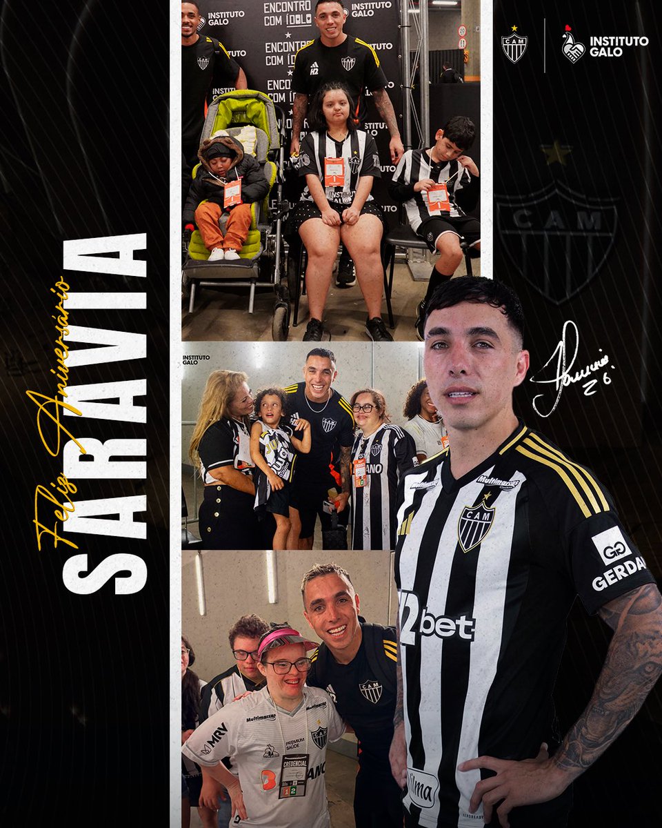PARABÉNS, SARAVIA! 🎉⚫⚪

Hoje é dia de celebrar os 32 anos do nosso lateral! Com raça, velocidade e gols decisivos, Saravia vem deixando sua marca dentro e fora de campo.

Presença constante no Encontro com Ídolo, projeto que conecta atletas e torcedores especiais de forma