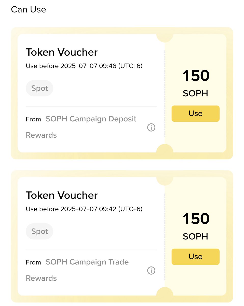 smolwyne's tweet photo. $SOPH Distribution Complete 

I just claim $13 worth of $SOPH token

Claim process👇
Search "Reward hub" on Binance
Go to Rewards hub &amp; Vouchers
Claim 150 + 150 $SOPH token

You received or not? Comment bellow👇 https://t.co/kDTgvDchlt