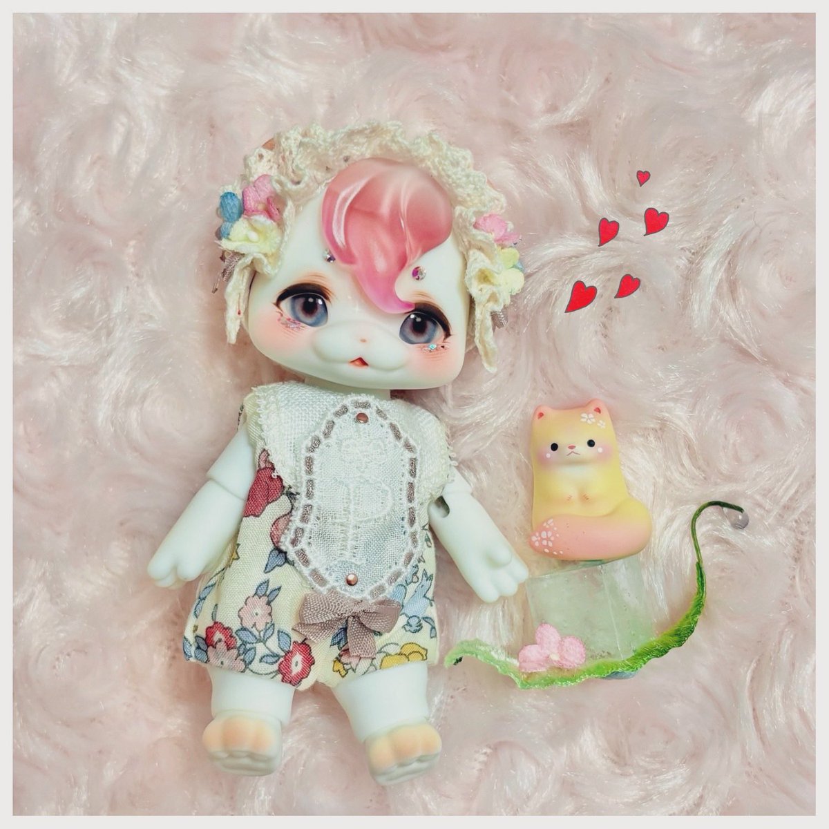 めちゃくちゃ可愛い〜！！！！💖💖💖
このお洋服あまりにもツボで絶対欲しかったので(姉が)お迎えできて本当に嬉しい…❣️🥹🫶🏻💓
念願のひえひえ氷も🧊✨サイコー！！😍✨
an.様(<a href="/panmimi_02/">an.</a> )この度もありがとうございます🧸🌷💓
たくさんご用意くださりありがとうございました！！🙏💓✨

#AKG27