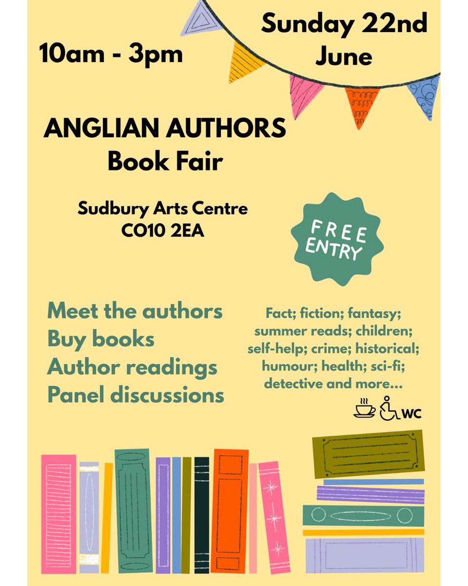 On Sunday 22 June I will be one of 22 authors at #SudburyArtsCentre. Come along for readings and panel discussions.  I will have copies of my latest three novels available to purchase: Conditions Are Different After Dark; The Visitors; Another Life. Search Owen W Knight on Amazon