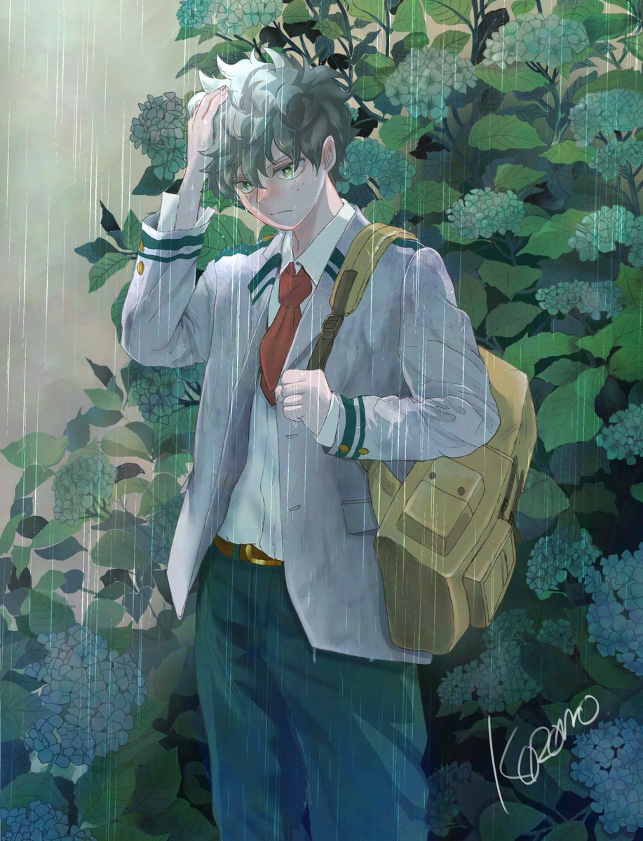 koromo06418109's tweet photo. 紫陽花。
#爆豪勝己 #緑谷出久 
＃bkdk https://t.co/kCQaviaADW