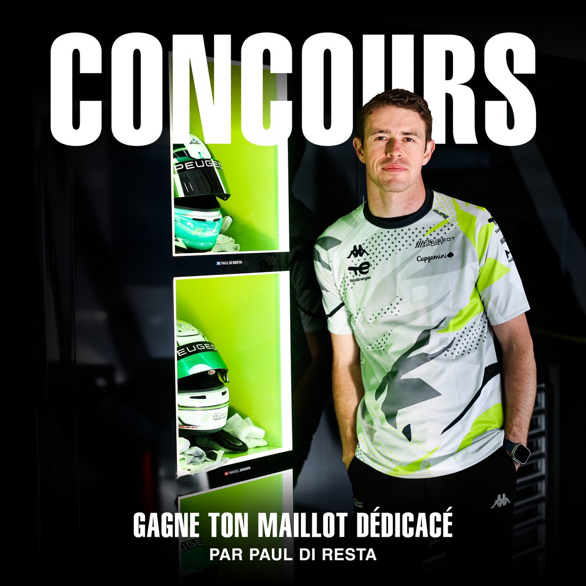 Ce week-end se déroulaient les mythiques <a href="/24hoursoflemans/">24 Hours of Le Mans</a> !

À cette occasion, on vous fait gagner un maillot <a href="/peugeotsport/">Peugeot Sport</a> dédicacé par <a href="/PaulDiResta/">Paul Di Resta</a> !

Pour participer :
👉🏼 Like + RT
👉🏼 Follow <a href="/KappaFrance/">Kappa 🇫🇷</a>
👉🏼 Mentionne ton meilleur copilote en commentaires

Tirage au sort lundi