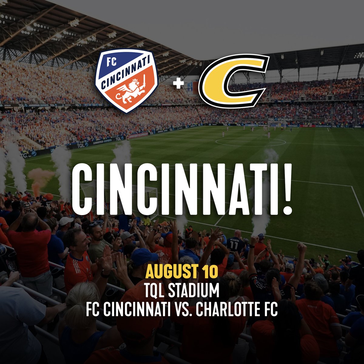 CentreAlumni's tweet image. Calling all @CentreC! Join us for a fun night at @fccincinnati on August 10 as they take on Charlotte! 🧡💙
Don’t miss this chance to connect with fellow Colonels and catch some MLS action!
Secure your seat: bit.ly/fcc-25