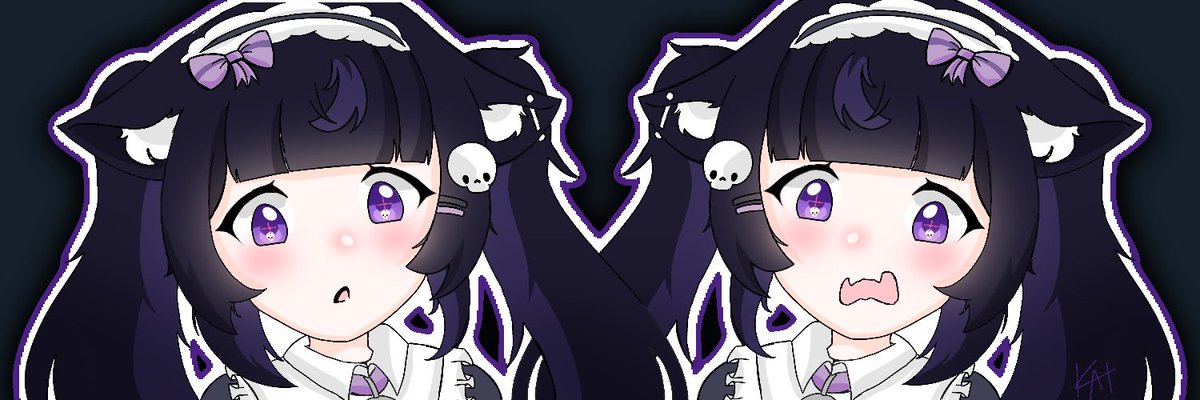 artdragonz's tweet photo. :o D: 
Banner commission complete 😋
#vtuber https://t.co/SYxeSwBZW6