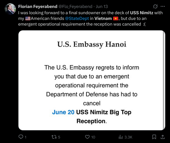 CO2__29's tweet photo. The relocation of the aircraft carrier USS Nimitz to the Middle East was planned in advance. #IsraeliranWar #NoToWar https://t.co/JpwIPguilm