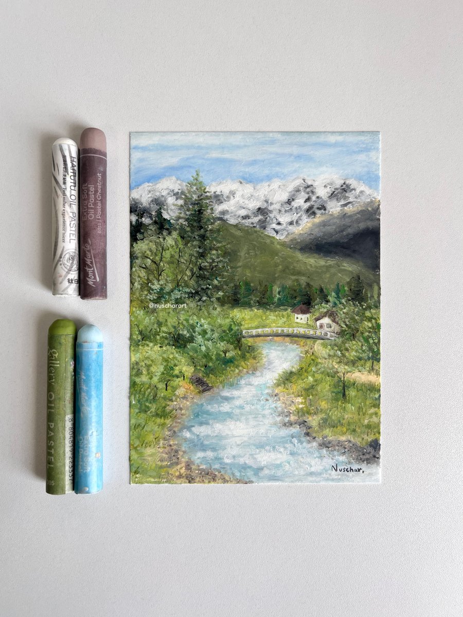 🌲🏡🌿🏞️🎐

#nuscharartwork
#oilpastel
#มาอวดโฮมุ้